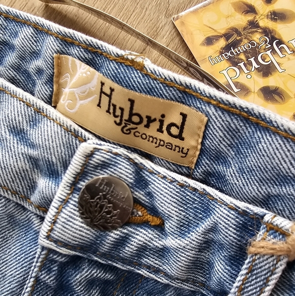 NWT Hybrid & Company Womens Jeans Straight Leg Blue - Picture 5 of 6